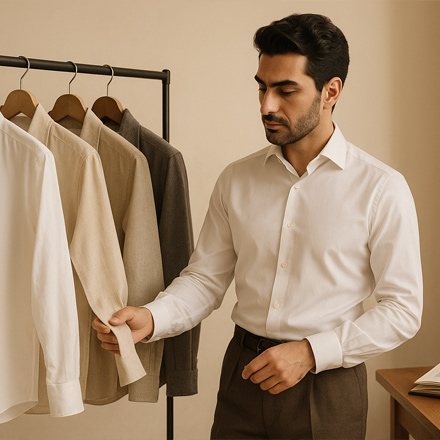 چه پارچهای برای پیراهن مردانه مناسبه؟