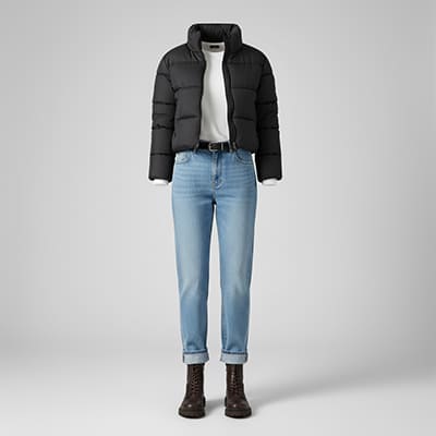 با کاپشن کوتاه چه شلواری بپوشیم؟