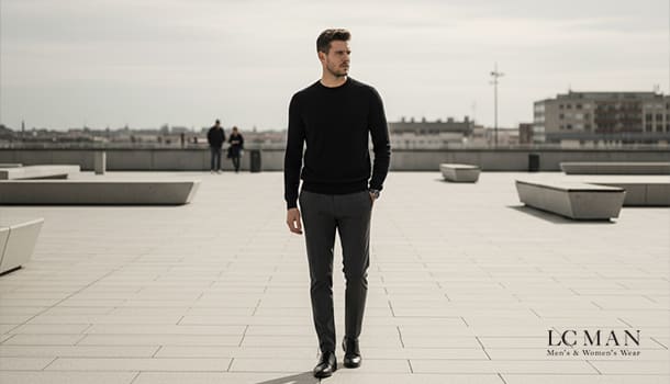 پلیور یقه‌گرد مردانه را با چی بپوشیم؟