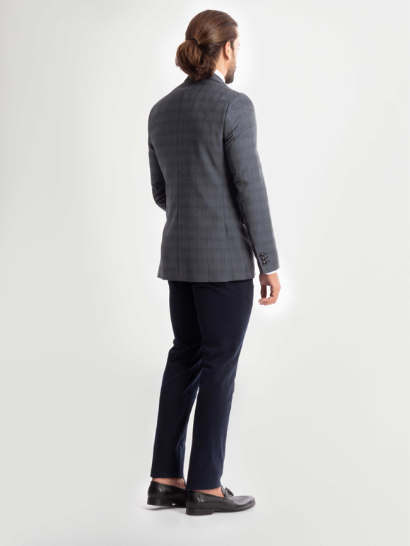 کت تک مردانه چهارخانه ال سی من 173