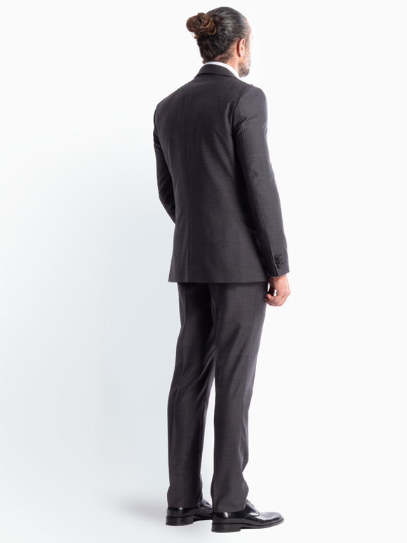 کت و شلوار و ژیله مردانه طوسی دامادی 001