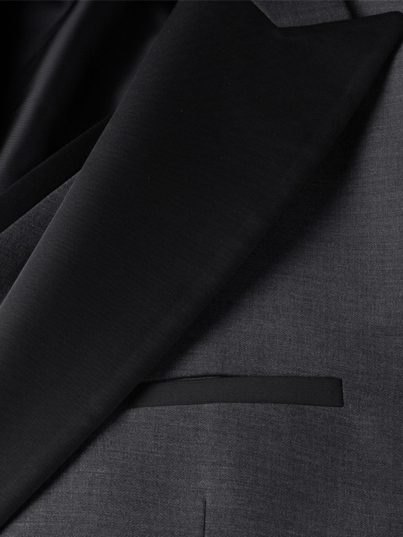 کت و شلوار و ژیله مردانه طوسی دامادی 001