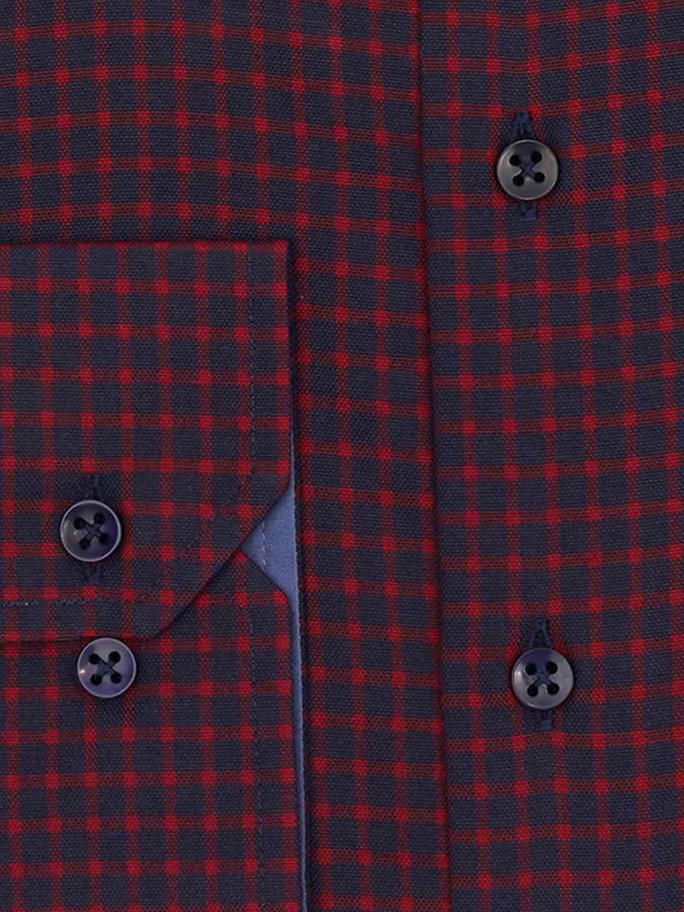 پیراهن مردانه چهارخانه آستین بلند 013