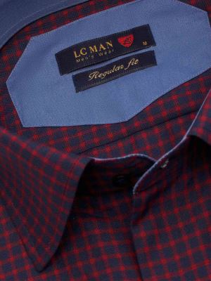 پیراهن مردانه چهارخانه آستین بلند 013