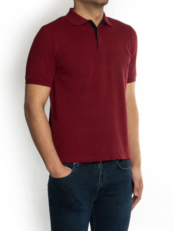 پولوشرت قرمز یقه شکاری 25