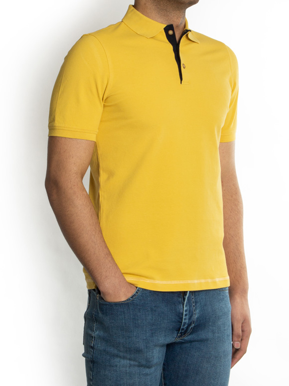 پولوشرت زرد یقه شکاری ال سی من