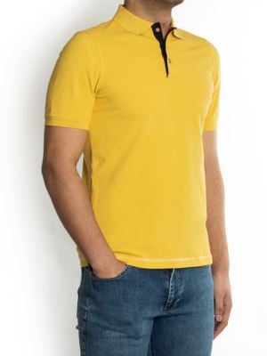 پولوشرت زرد یقه شکاری ال سی من