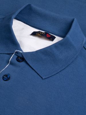 پولوشرت آبی یقه شکاری 25
