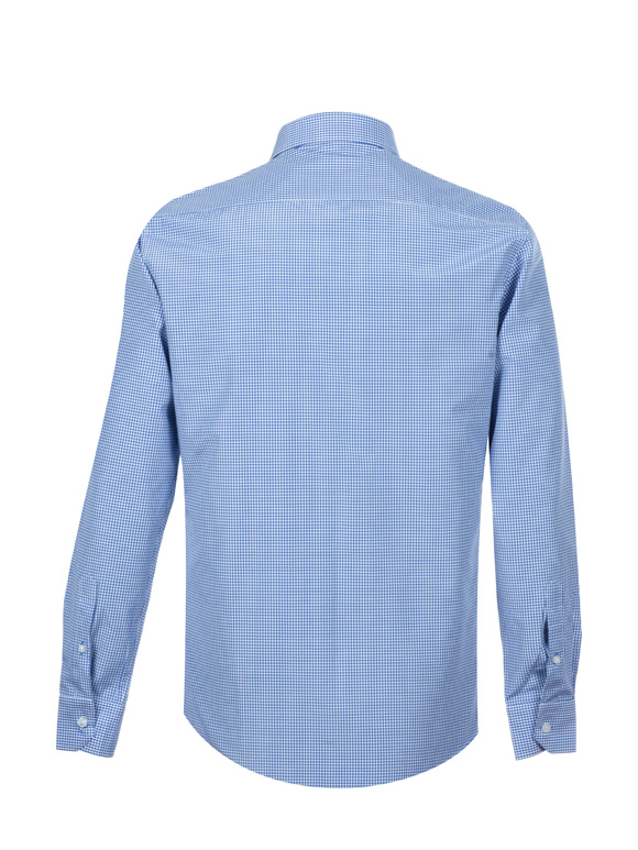 پیراهن مردانه چهارخانه  آستین بلند 019