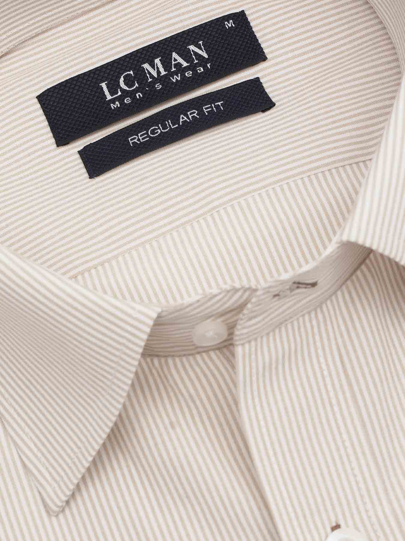 پیراهن مردانه راه راه آستین بلند 025