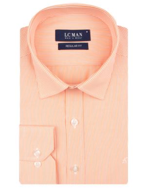 پیراهن مردانه راه راه آستین بلند 025