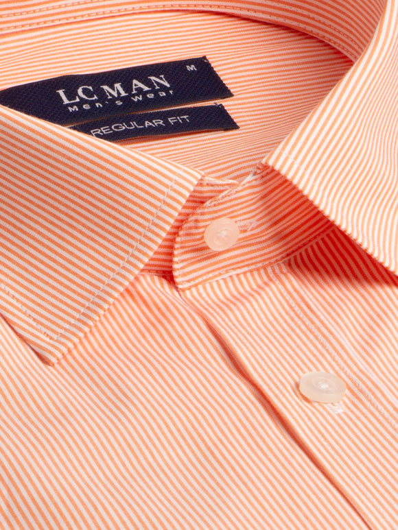 پیراهن مردانه راه راه آستین بلند 025