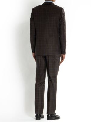 کت و شلوار و ژیله مردانه چهارخانه 008