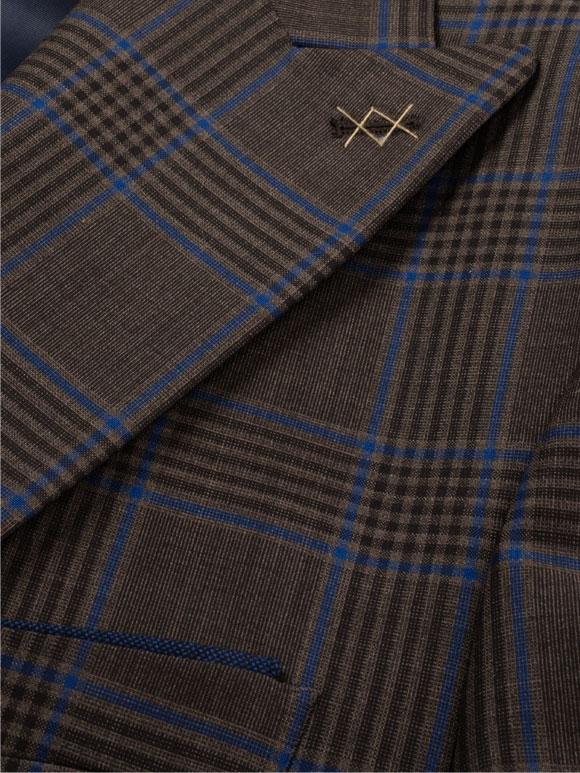 کت و شلوار و ژیله مردانه چهارخانه 008