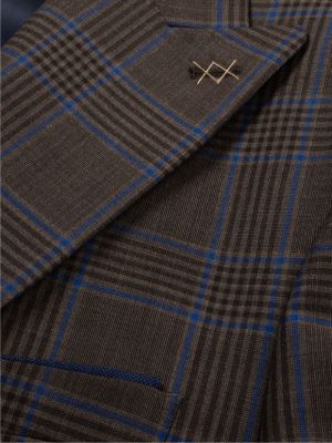 کت و شلوار و ژیله مردانه چهارخانه 008