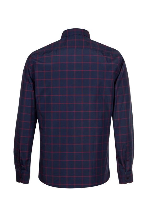 پیراهن آستین بلند چهارخانه قرمز 29