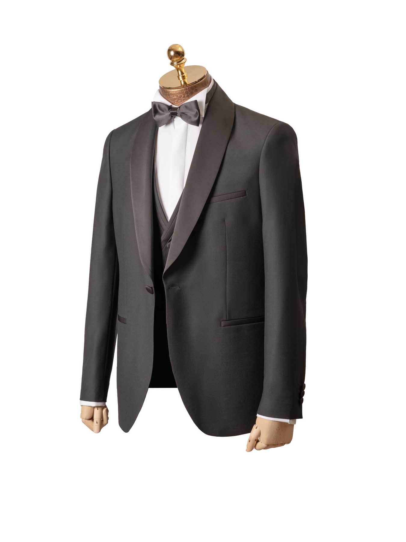 کت و شلوار و ژیله مردانه مشکی ال سی من 028