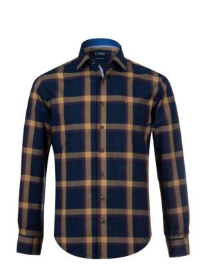 پیراهن مردانه چهارخانه آستین بلند ال سی من 033