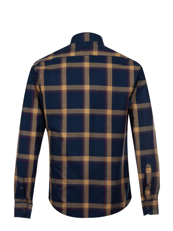 پیراهن مردانه چهارخانه آستین بلند ال سی من 033