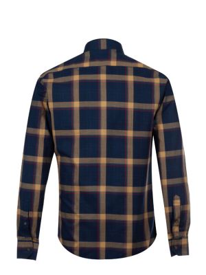 پیراهن مردانه چهارخانه آستین بلند ال سی من 033