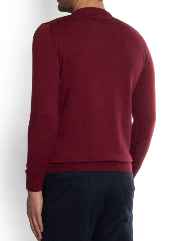 پلیور مردانه یقه گرد ال سی من S107-987