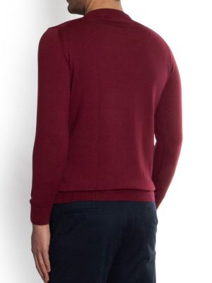 پلیور مردانه یقه گرد ال سی من S107-987