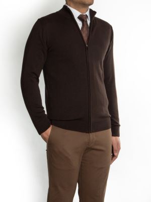 سویشرت زیپ دار مردانه ال سی من  2X613-1217