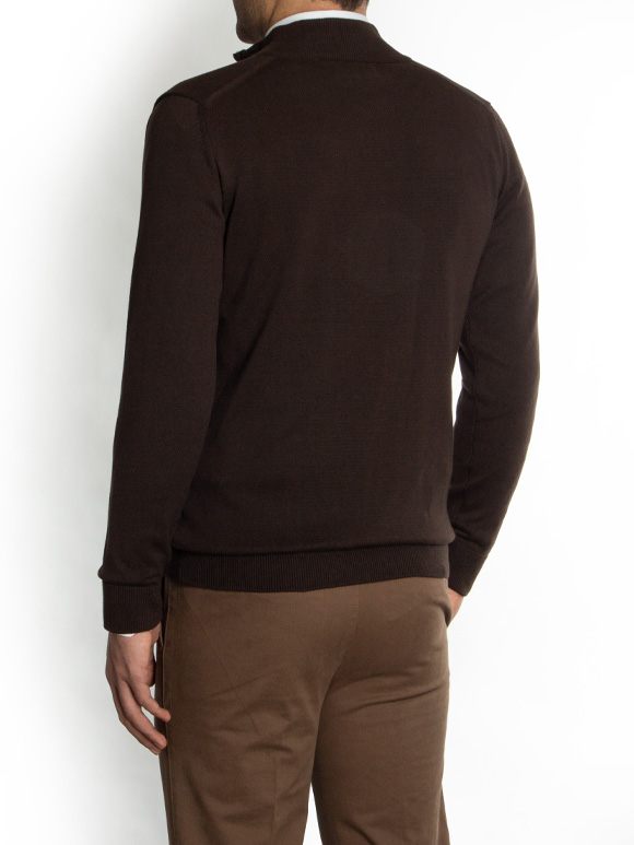 سویشرت زیپ دار مردانه ال سی من  2X613-1217