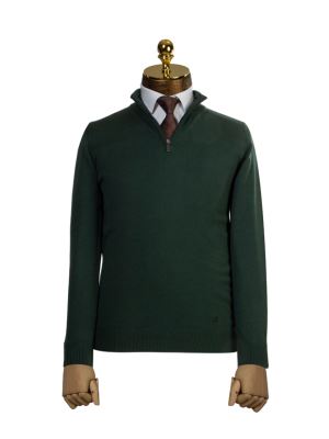 پلیور بیسیک نیم زیپ ساده  X614-3189