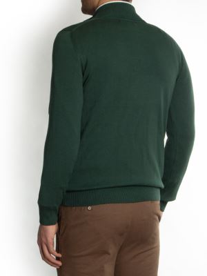 پلیور بیسیک نیم زیپ ساده  X614-3189