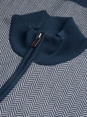 سویشرت سرمه ای طوسی زیپ دار ال سی من 