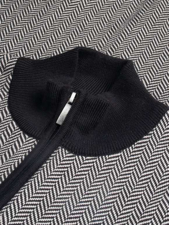 سویشرت طوسی مشکی زیپ دار ال سی من 