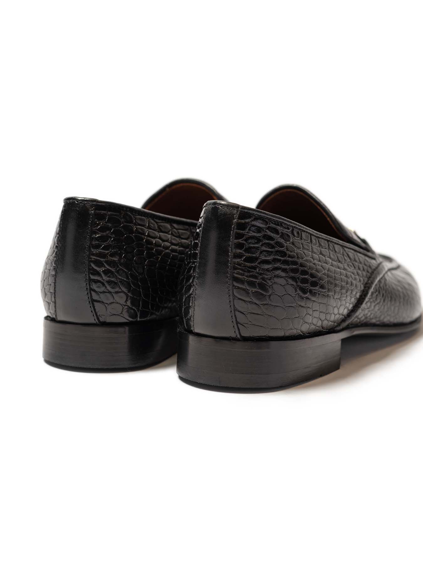 کفش چرم طرح دار یراق دار زیره میکرولایت