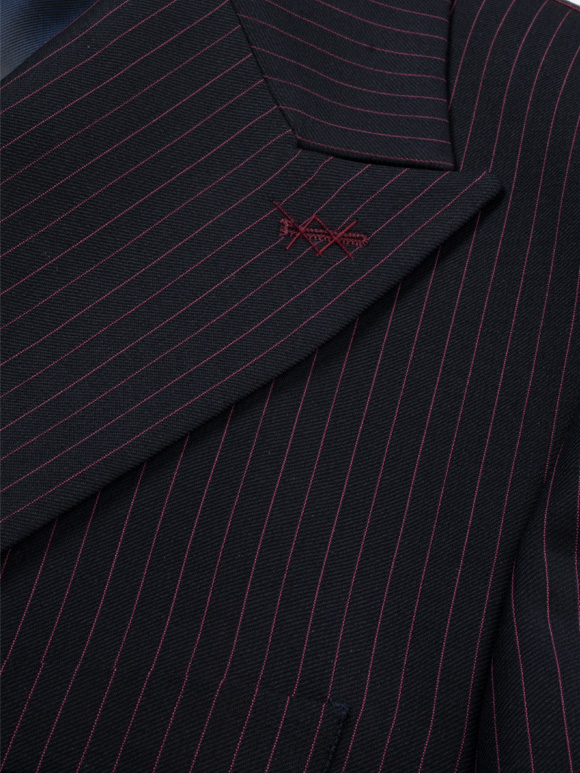 کت و شلوار مردانه راه راه 063