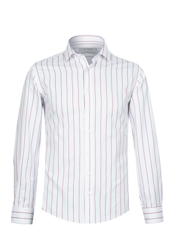 پیراهن مردانه راه راه آستین بلند 048