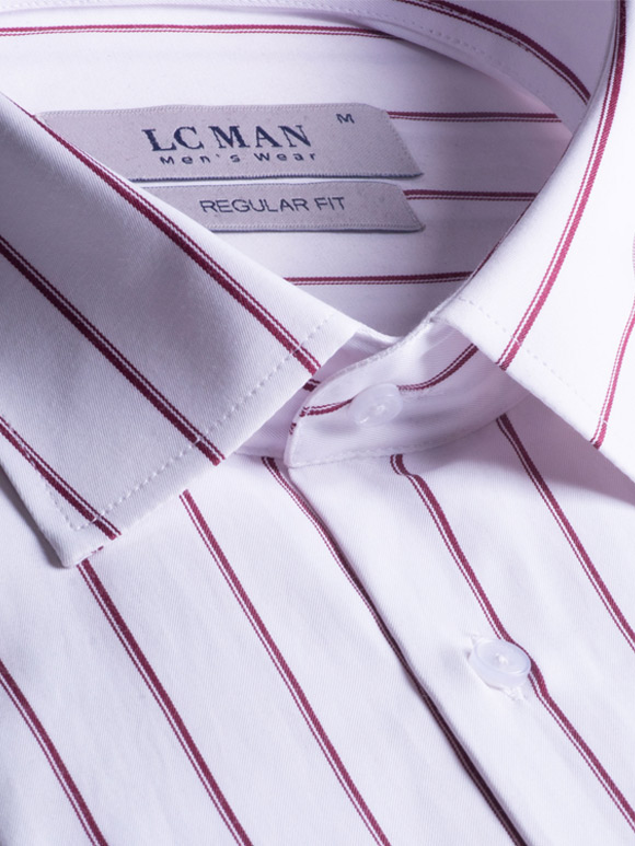 پیراهن مردانه راه راه آستین بلند 048