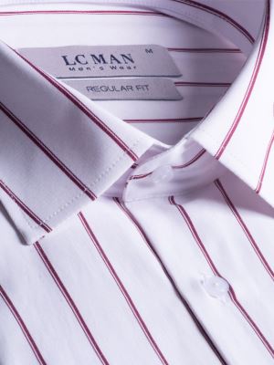 پیراهن مردانه راه راه آستین بلند 048