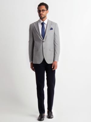 کت تک مردانه طوسی ال سی من 4042