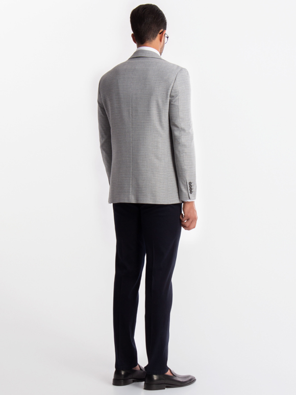 کت تک مردانه طوسی ال سی من 4042