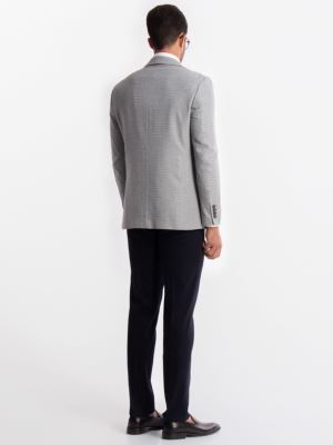 کت تک مردانه طوسی ال سی من 4042