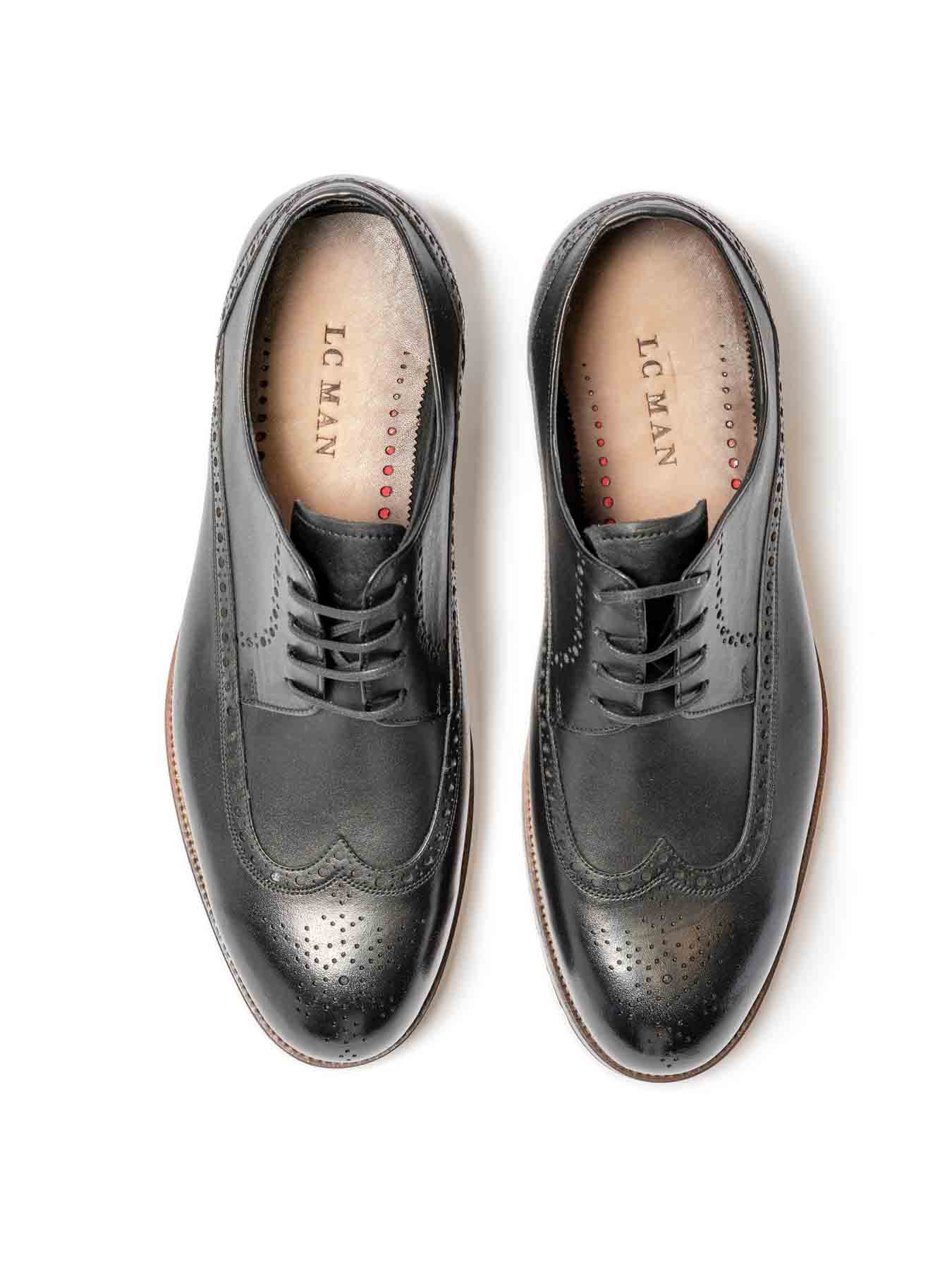 کفش چرم بنددار هشت ترک  420