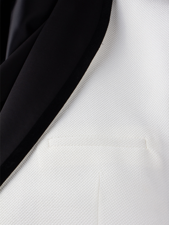 کت و شلوار و ژیله دامادی سفید 91