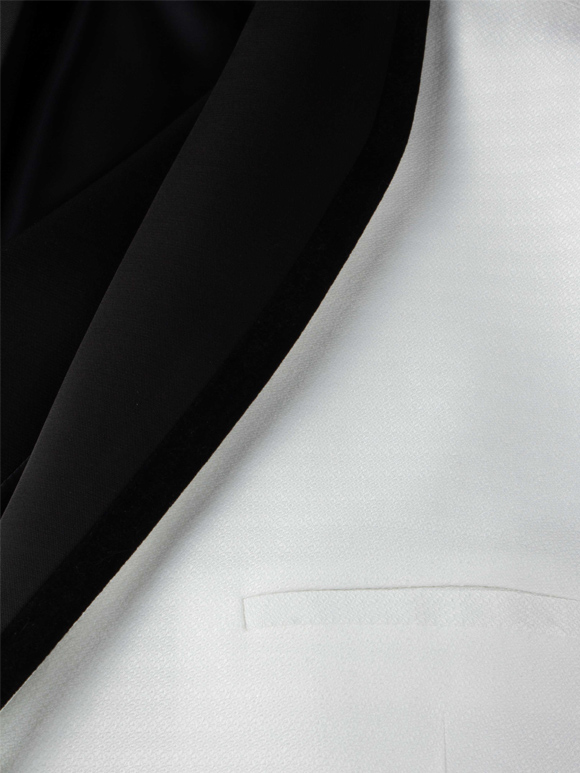 کت و شلوار و ژیله سفید دامادی 19