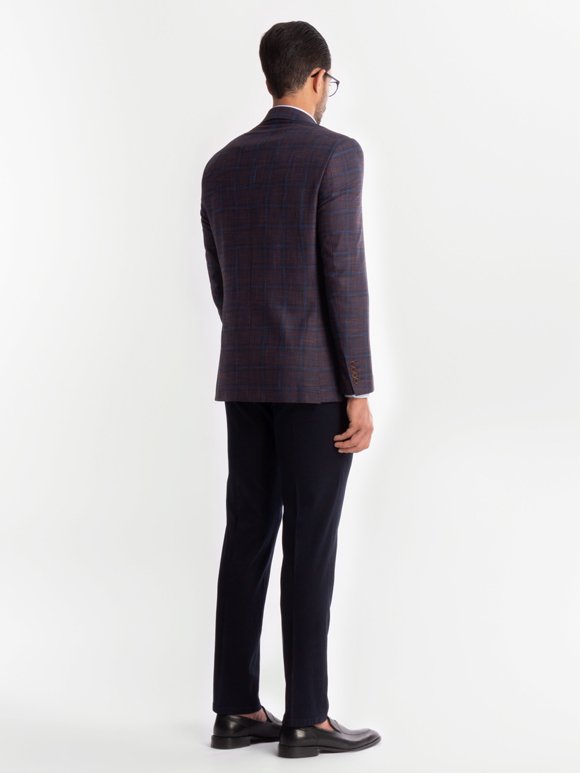 کت تک مردانه چهارخانه ال سی من 041