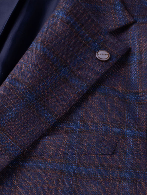 کت تک مردانه چهارخانه ال سی من 041