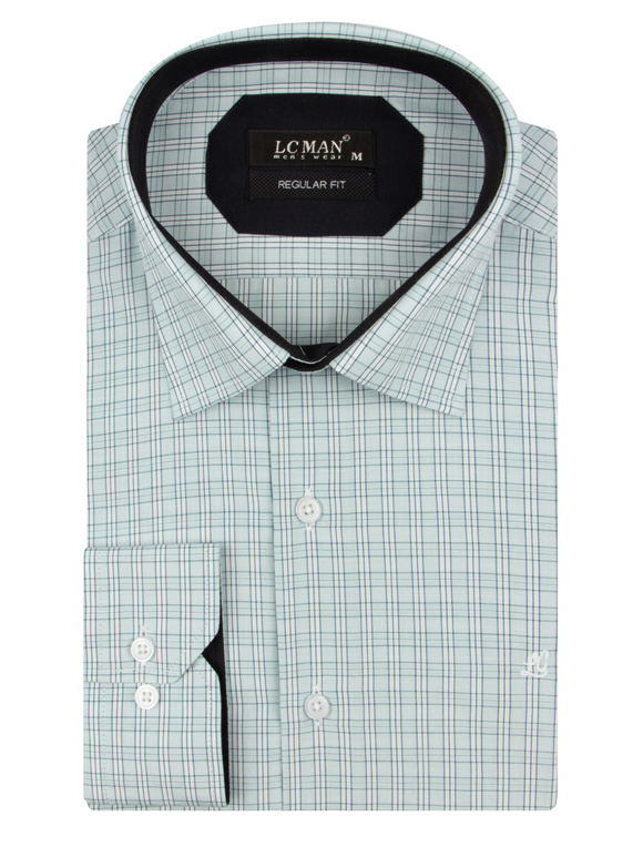 پیراهن مردانه چهارخانه آستین بلند ال سی من 053