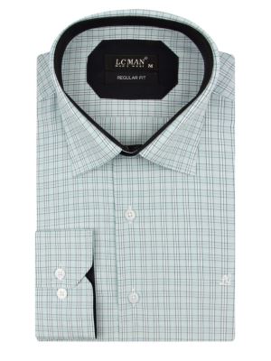 پیراهن مردانه چهارخانه آستین بلند ال سی من 053