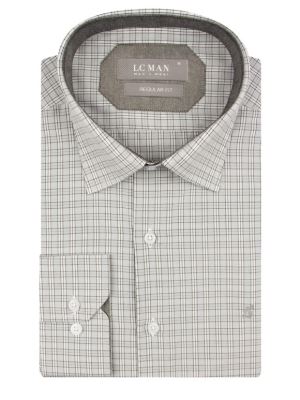 پیراهن مردانه چهارخانه آستین بلند ال سی من 053