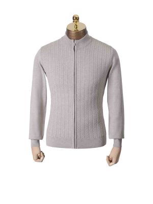 سویشرت تمام زیپ جناقی کرم57