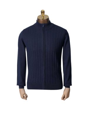 سویشرت تمام زیپ جناقی سرمه ای57